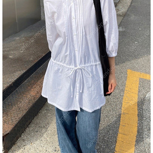 뮤어리 muary 데이지 핀턱 블라우스