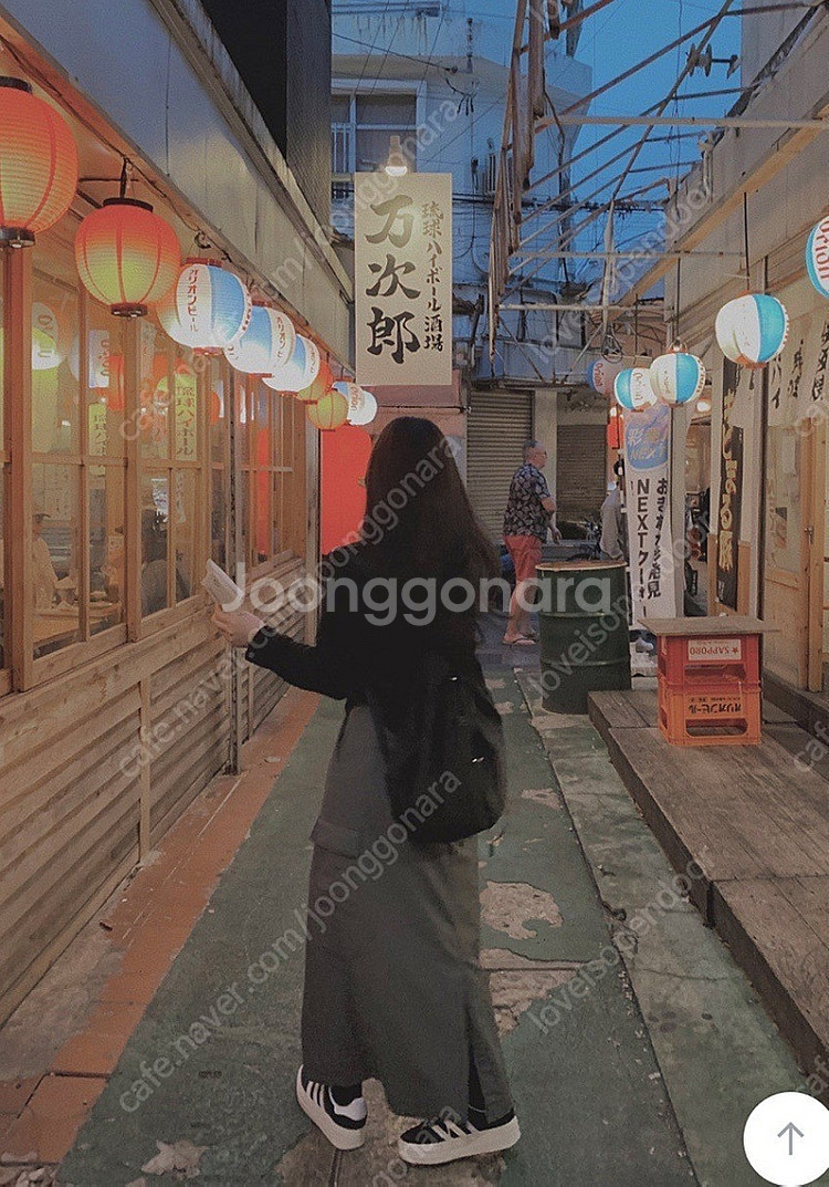 하비언니 MADE 나일론 카고 포켓 롱스커트--4