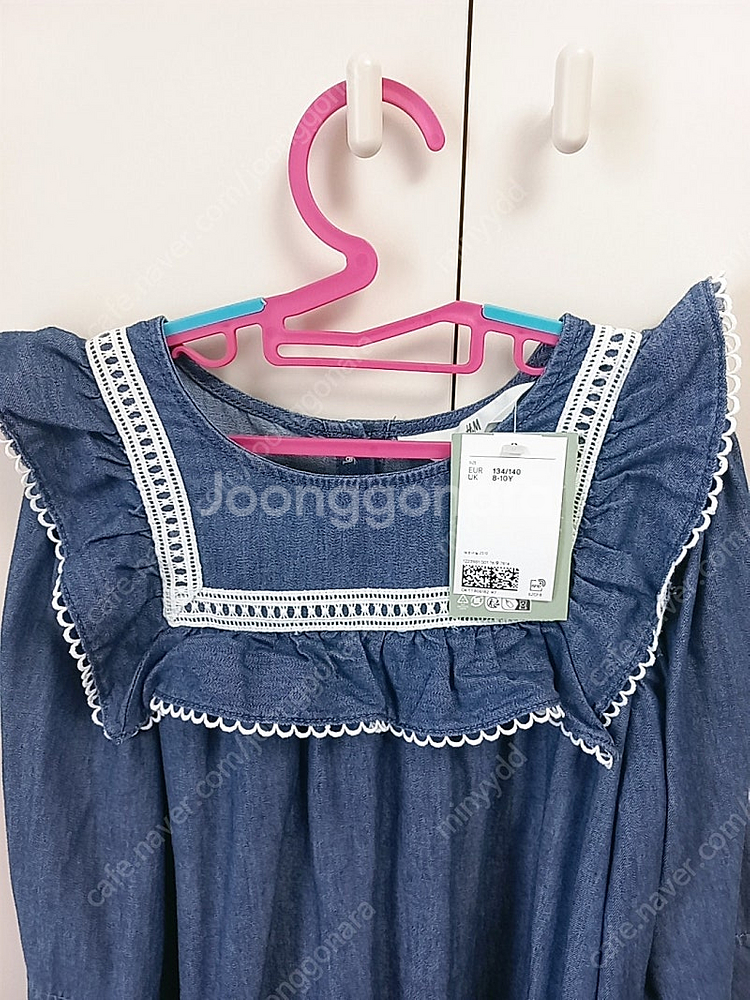 H&M 키즈 여아 데님원피스 140사이즈 새상품--0