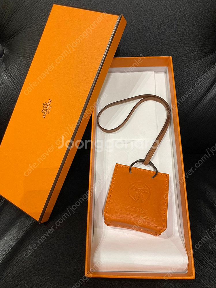 에르메스 오랑쥬 백참--1