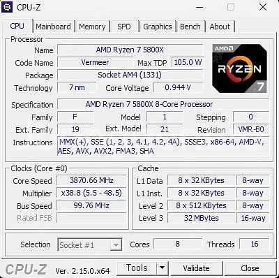 AMD 라이젠7 5800x 와 RTX3070 조합의 게...--3