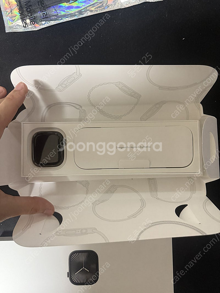 애플워치10 46mm gps+셀룰러 슬레이트 티타늄--2