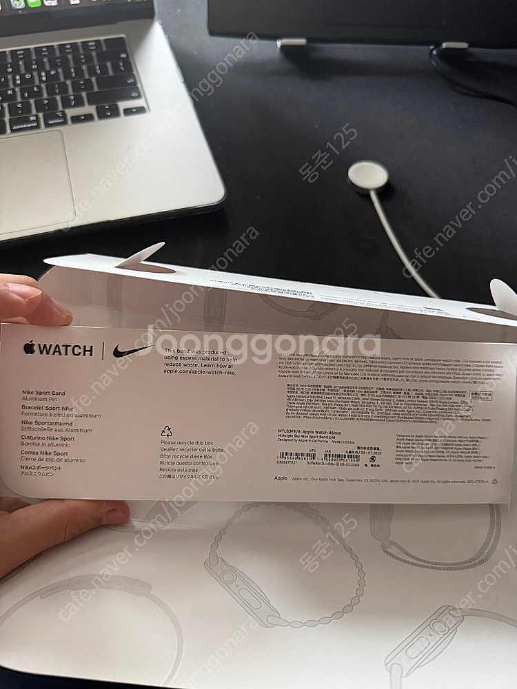 애플워치10 46mm gps+셀룰러 슬레이트 티타늄--6