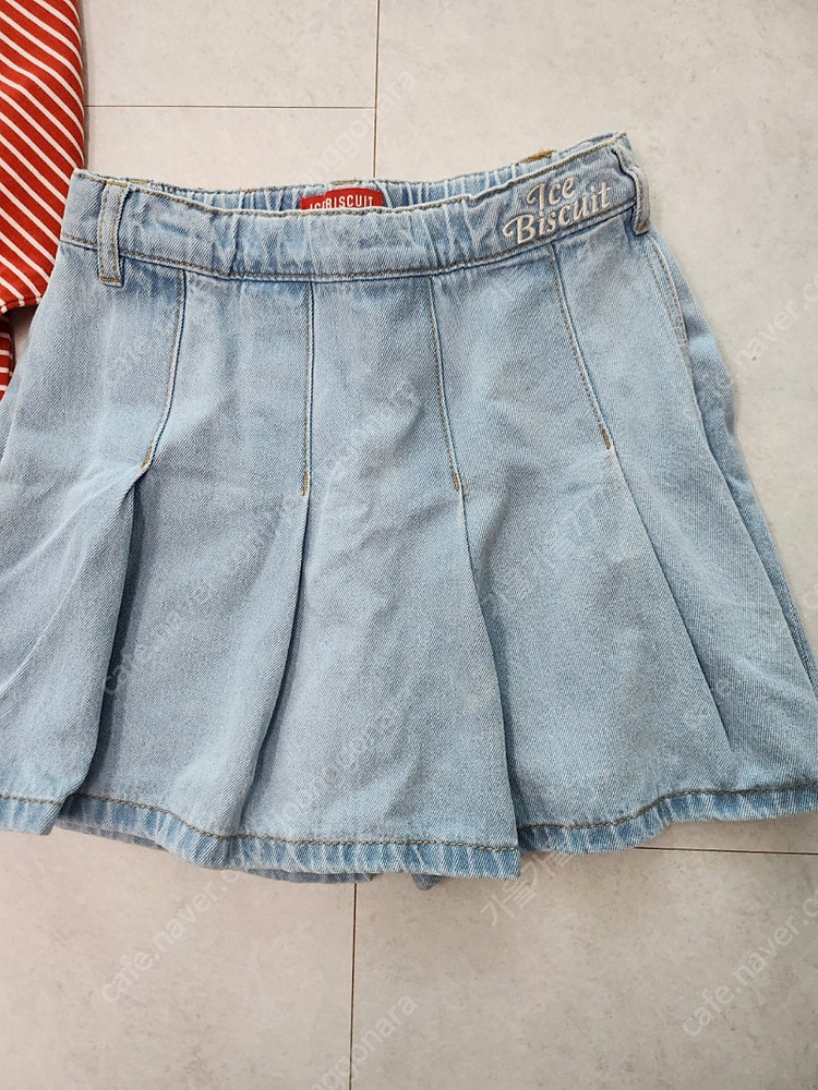 아이스비스킷 청치마바지 티셔츠 155 이미지