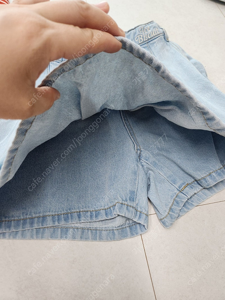 아이스비스킷 청치마바지 티셔츠 155 이미지