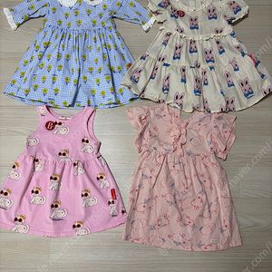베베드피노 베이비 원피스 90사이즈 3벌일괄(로즈라팡, 사라 등)