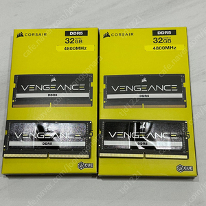 노트북 램 커세어 벤전스 (CORSAIR VENGEANCE) DDR5 64G(32G x 2개) 팝니다