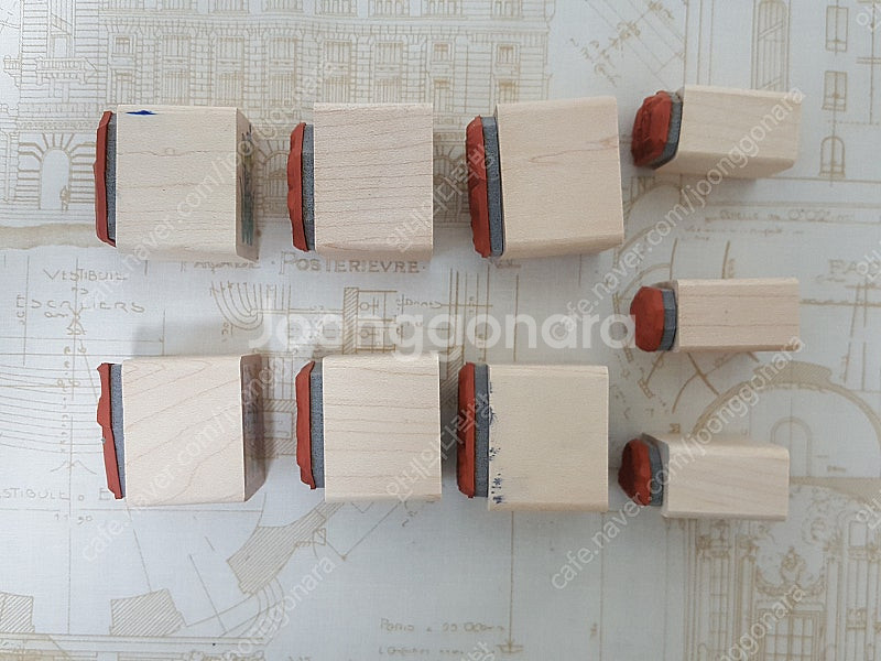 미국 히어로아츠 빈티지 스탬프 다꾸 식물 테디베어 꽃--3