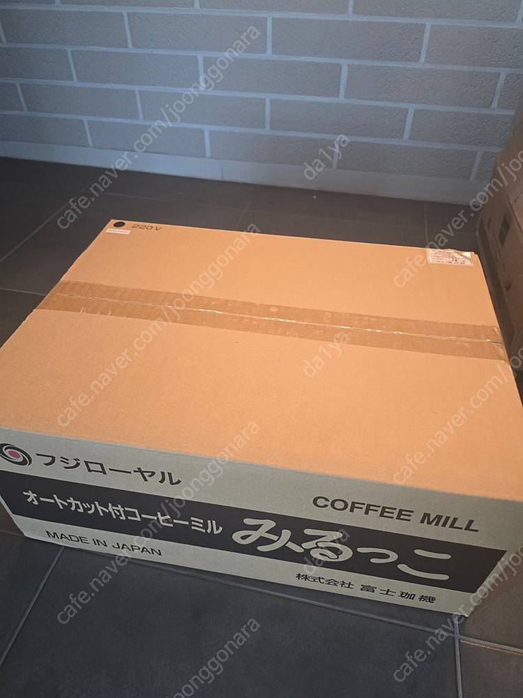 일본 후지로얄 커피 전동밀 그라인더R-220 새상품 싸게 이미지