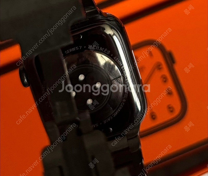 애플워치7 에르메스 누아르 45mm 스테인리스--4