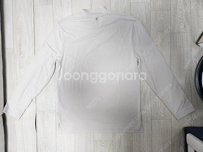 남성 이지오옴므 터틀넥 목폴라 티셔츠 진한 베이지색 1...--1