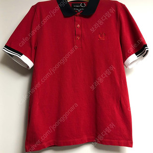 프레드페리 라프시몬스 Fred Perry x Raf Simons 레드 PK 반팔셔츠 (L)
