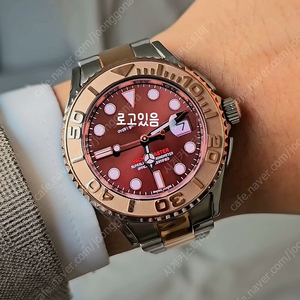 갤럭시워치4 클래식 42mm R사 요트마스터 로즈골드콤비 커스텀 제품 팝니다