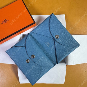 Hermes 에르메스 칼비듀오 카드지갑 (뉴블루진-미조레가죽)