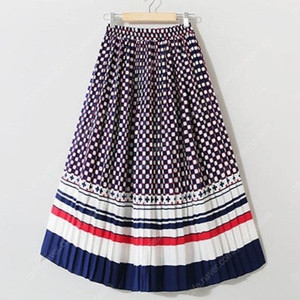 [새상품] 유니크 패턴 플리츠 롱스커트 / 밴딩 프리 / 핏 예쁜 데일리템