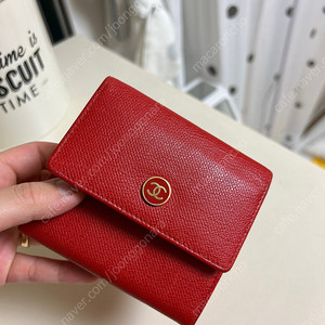 빈티지 샤넬 코코버튼 반지갑