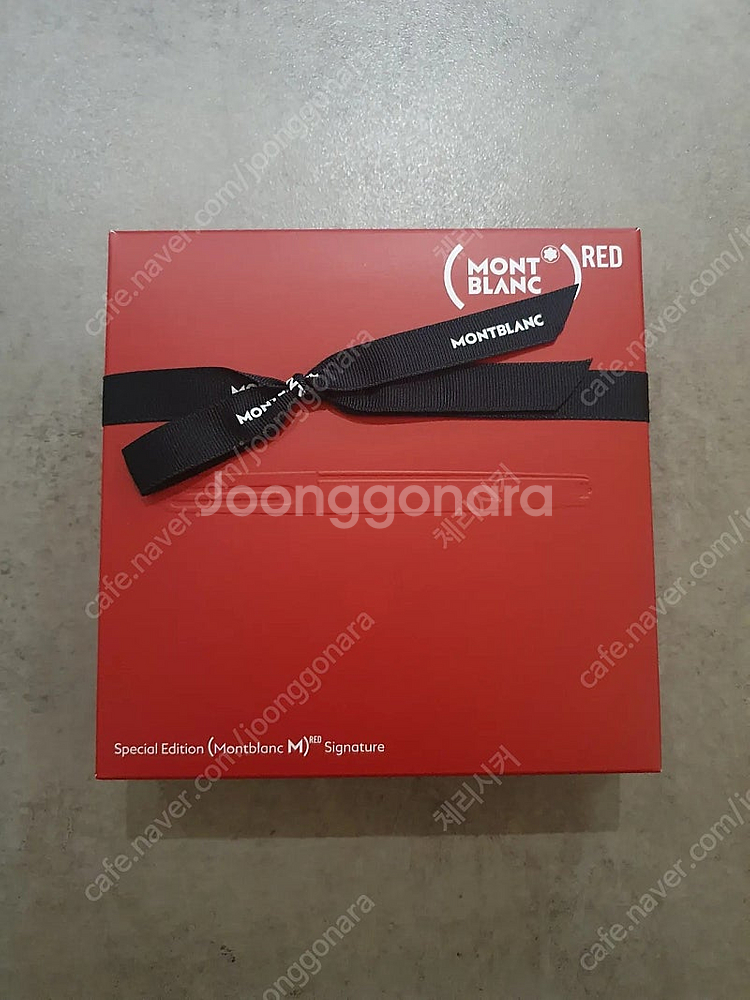 몽블랑 만년필 M 레드 시그니처 F 113621--1