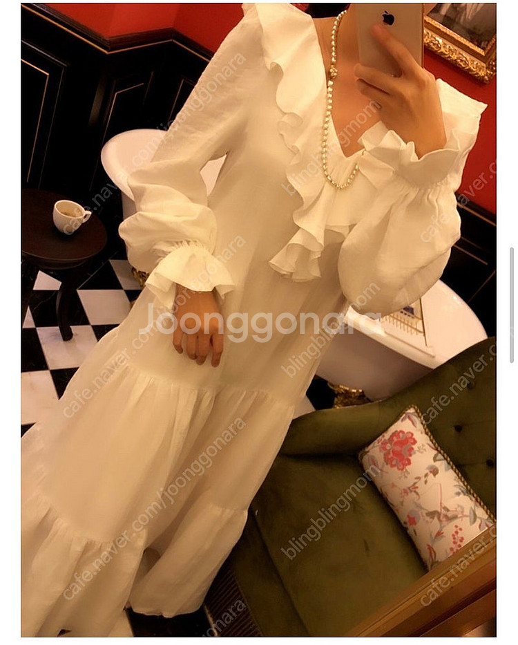 마담드쟌느 잠옷 홈웨어 새상품 두가지 / 이중지거즈원피...--3