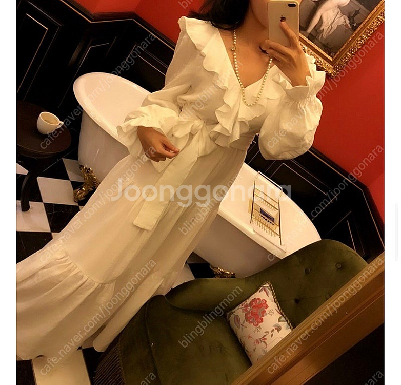 마담드쟌느 잠옷 홈웨어 새상품 두가지 / 이중지거즈원피...--4