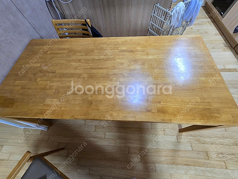 급)원목 식탁 4인용 6인용 인천 서구 1800x850 긴의자포함--0