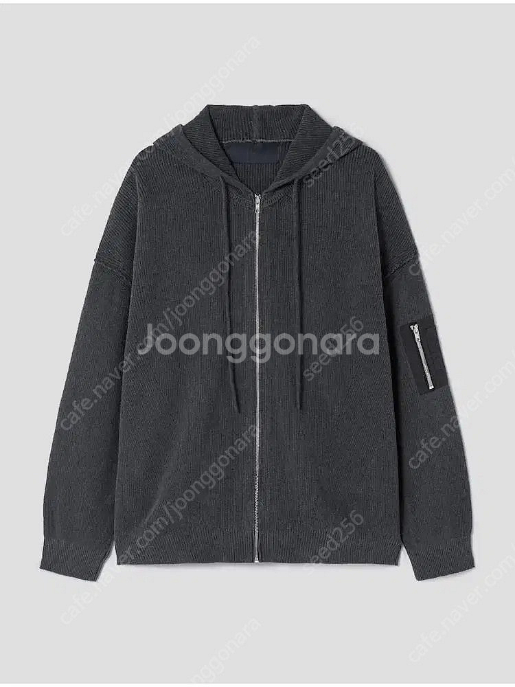 [M] 준지 다잉 니트 후드 집업 가디건 - 애쉬 SS...--0