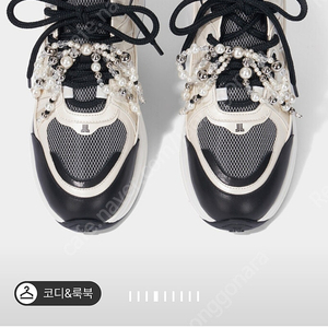 랑방 펄 리본참 스니커즈