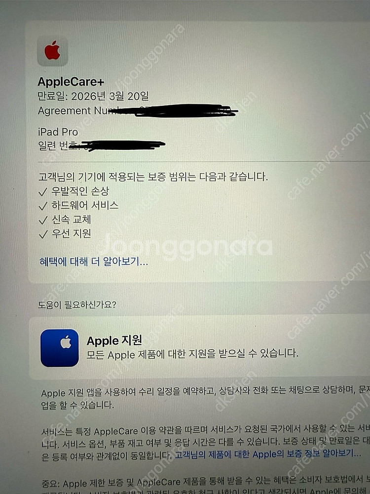 아이패드 프로6세대 12.9 256gb 셀룰러 애플케어...--1