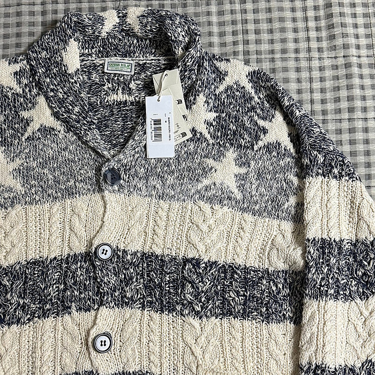 (M) GUESS USA 게스 아메리칸 케이블 니트 가...--3