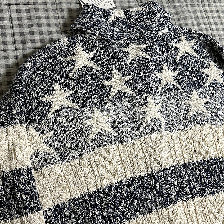 (M) GUESS USA 게스 아메리칸 케이블 니트 가...--4
