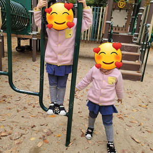 쌍둥이)블루독 얇은 후리스자켓 110 2장일괄(반값택