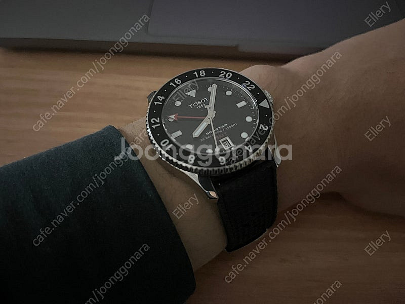 티쏘 씨스타 GMT 40mm 보증서포함 풀박--3