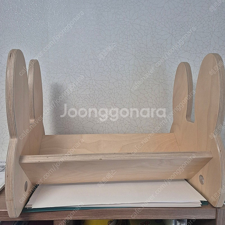 에이블미미 원목 자작나무 토끼 책꽂이 유아 미니책장--2