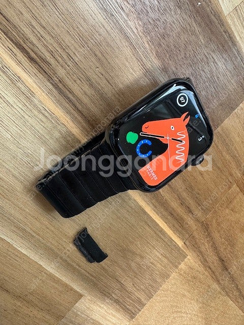 애플워치5 44mm 에르메스 누아르 블랙, (애플 정품...--0