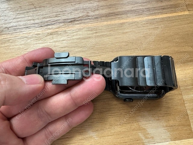 애플워치5 44mm 에르메스 누아르 블랙, (애플 정품...--2