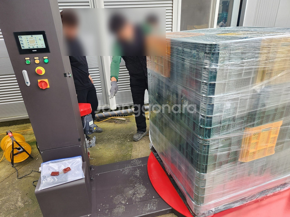 리모컨 파렛트 랩핑기. 제조업,쇼핑몰, 물류센터 에서 ...--7