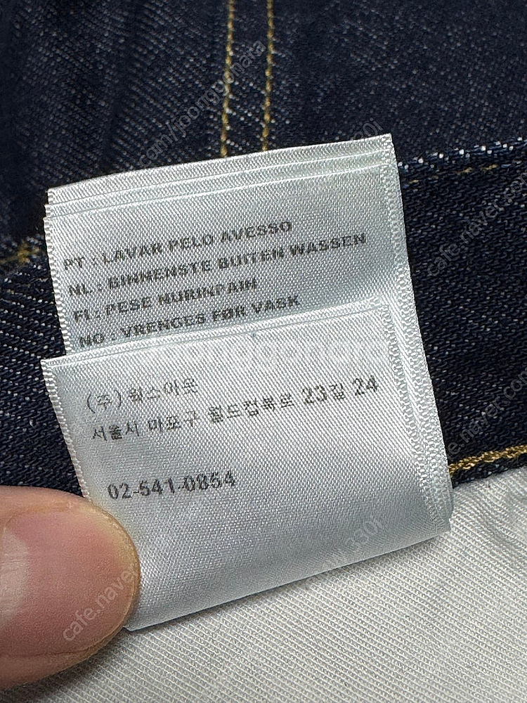 [30x32] 칼하트 WIP 스미스 데님 더블 니 팬츠 블루--7