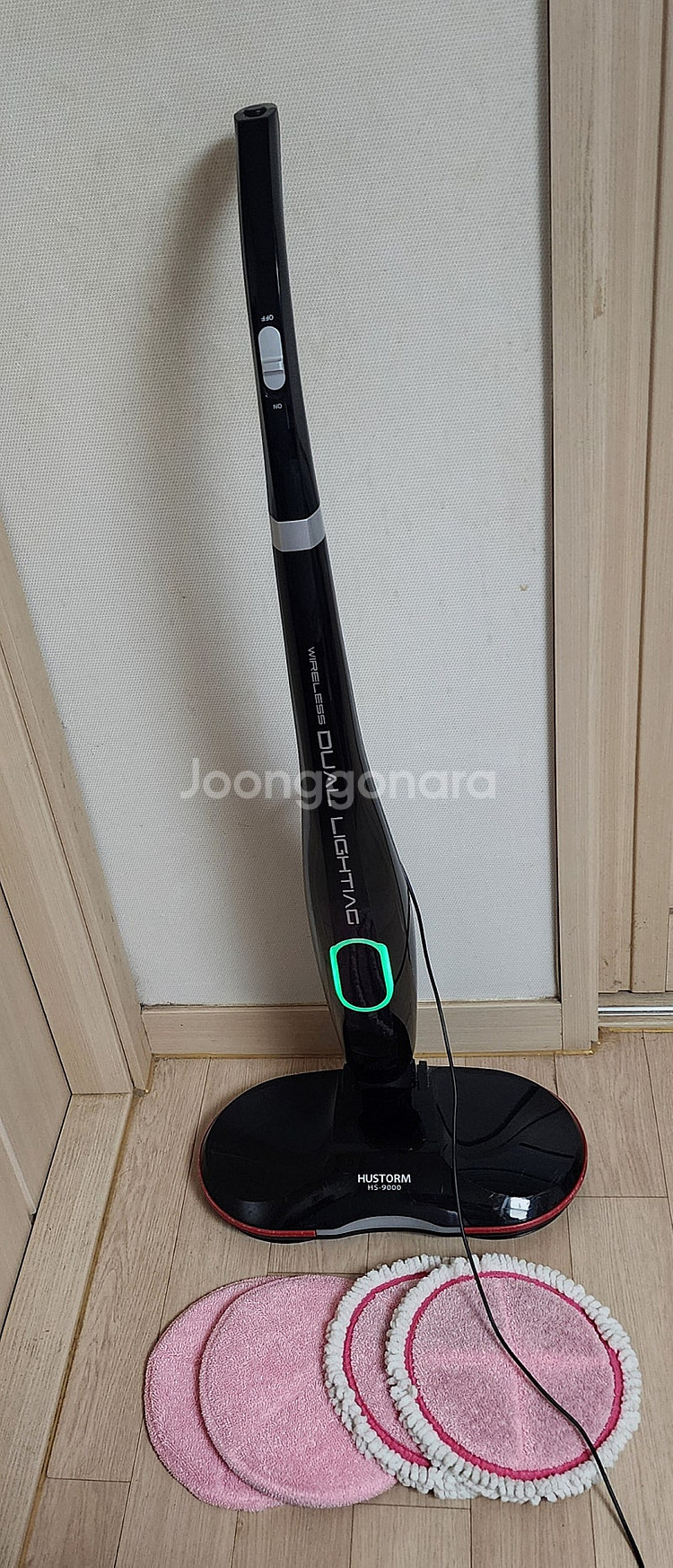 휴스톰 무선 듀얼 라이팅 물걸레 청소기--0