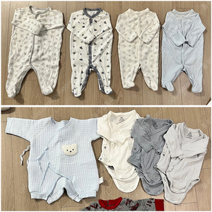 폴로 우주복 바디수트 H&M 등 8벌 일괄 (모자 손싸개 덤)