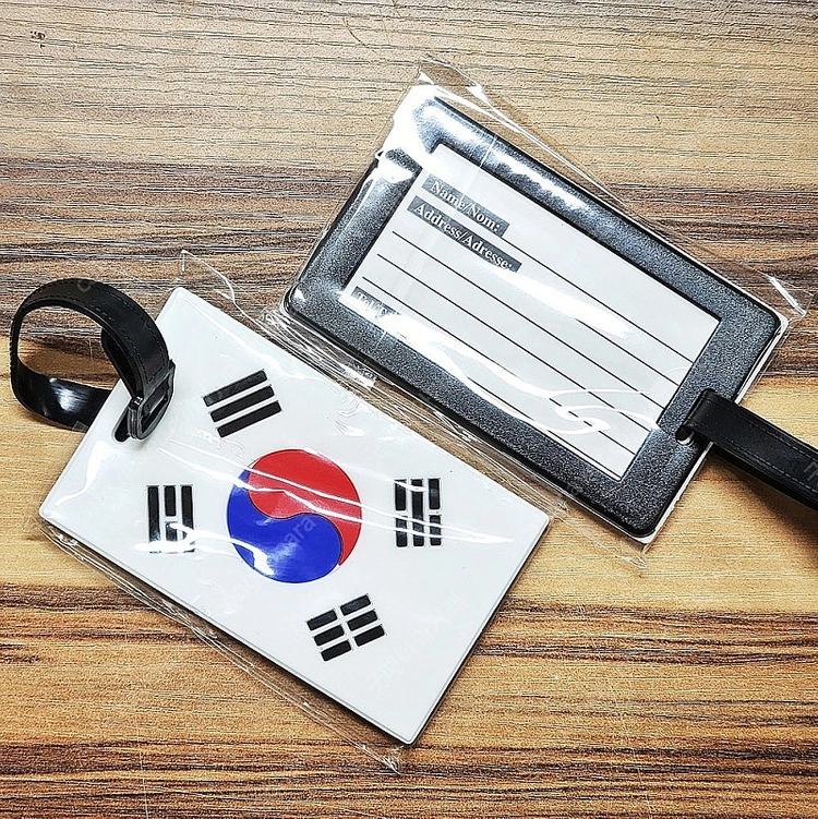 [2개] 여행용 가방 러기지 여행가방 PVC 유연한 네임태그 이름표 이미지