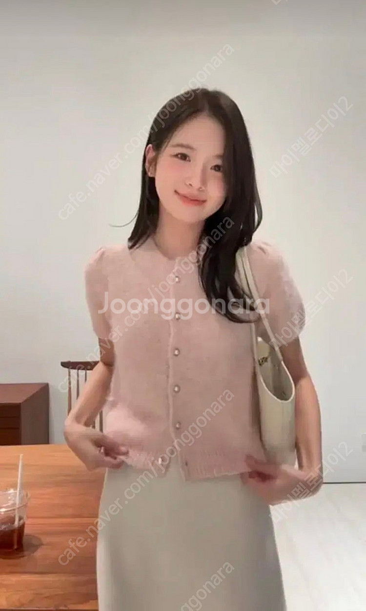 시에sie 르셀 퍼프 가디건(블러쉬 핑크)--0