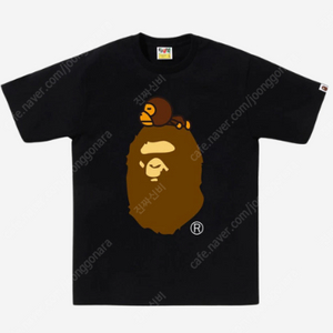 [새상품] 베이프 마일로 온 빅 에이프 티셔츠 블랙 : 2XL