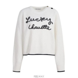 럭키슈에뜨 23 핸들 레터링 니트 F / 랑방 마인 오브제 타임 럭키슈에뜨 산드로 마쥬 오르 시에 시스템