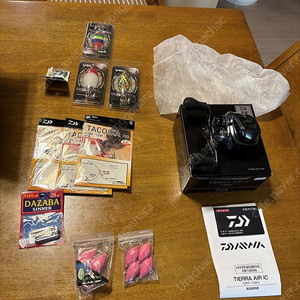 한국다이와 25 티에라 에어 IC 100P 미사용 신품 베이트릴 쭈꾸미,한치릴 팝니다