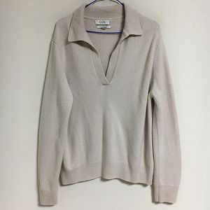 COS 코스 캐시미어 100 오픈카라 니트 S / 랑방 마인 오브제 타임 럭키슈에뜨 산드로 마쥬 오르 시에 시스템