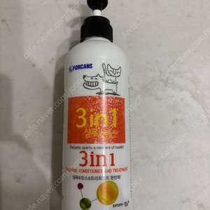 [최종가, 1회 사용] 포켄스 3in1 샴푸앤린스 강아지샴푸 550ml