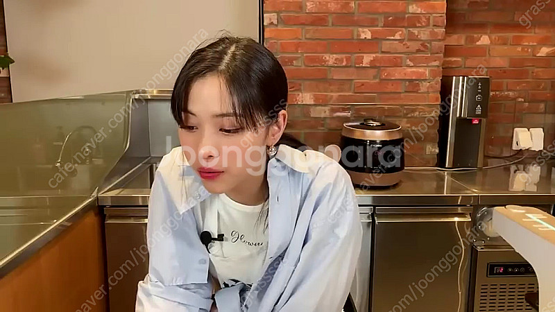 글로니 프린팅 티셔츠 잇지 류진 티셔츠 해븐 티--4
