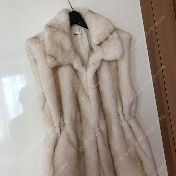 프리미엄 에코퍼 페이크 밍크퍼 베스트 조끼 출근룩 올드머니룩 이미지