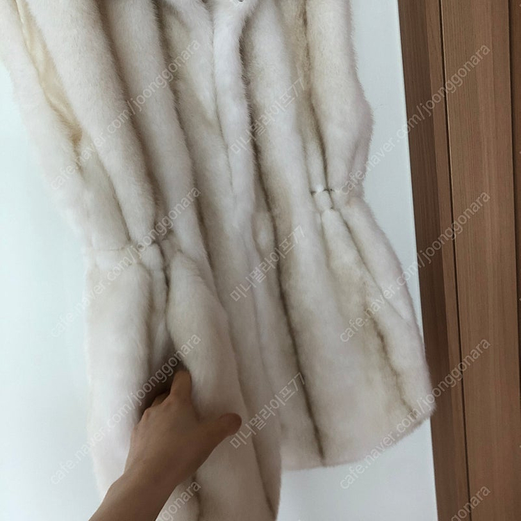 프리미엄 에코퍼 페이크 밍크퍼 베스트 조끼 출근룩 올드머니룩 이미지