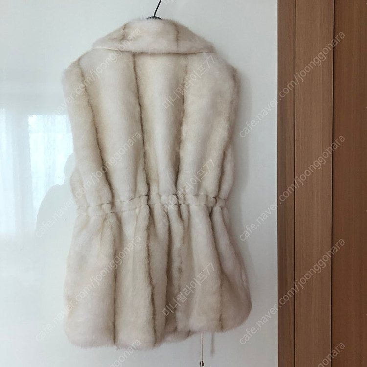 프리미엄 에코퍼 페이크 밍크퍼 베스트 조끼 출근룩 올드머니룩 이미지