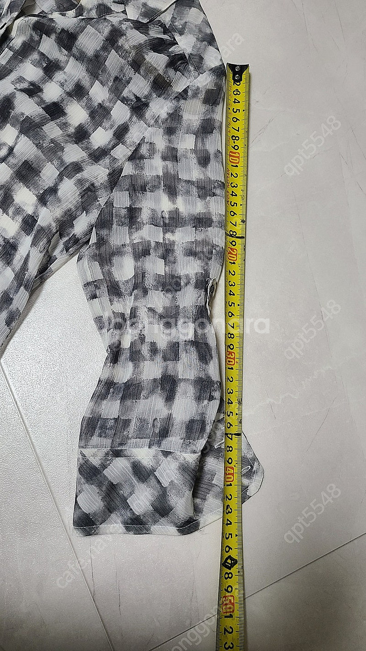 셔링 체크 블라우스? 치마?--3